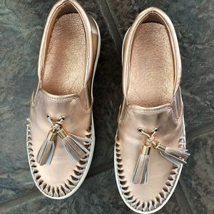 Nordstrom’s Rose Gold Leather sneakers